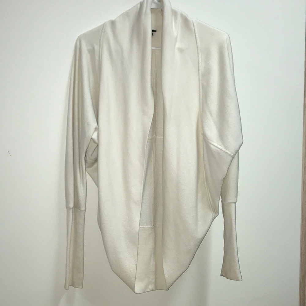 White cardigan